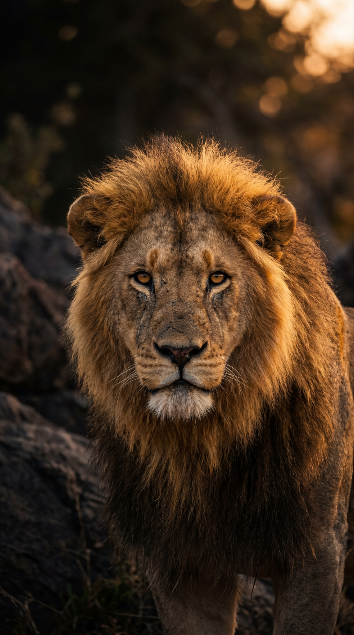 Lion representing confidence and taking up space