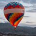 Colorful hot air balloon representing new experiences and personal growth